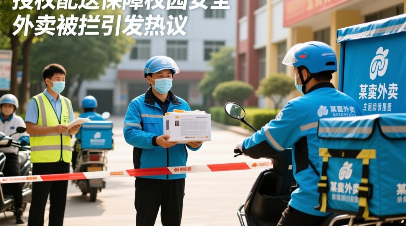 校园外卖配送权之争，校方唯一授权方拦截外卖服务-图3