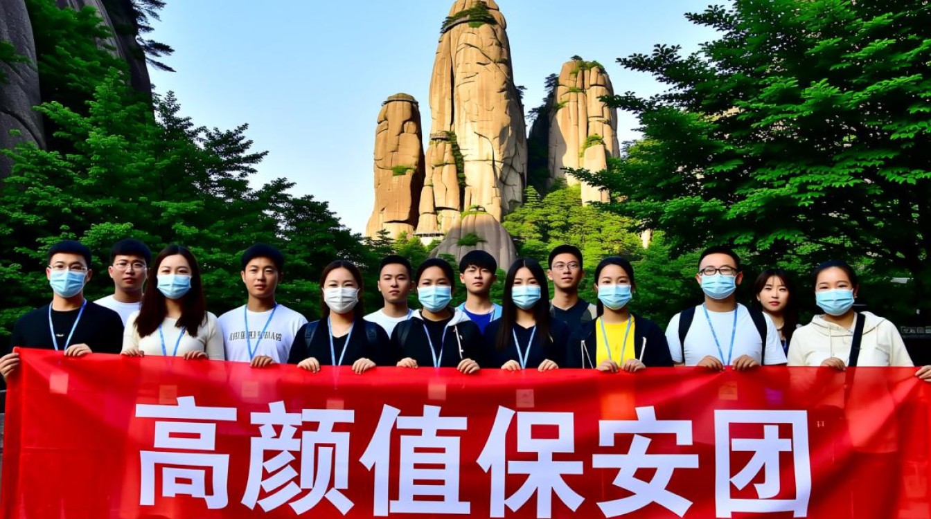 天柱山颜值担当保安团爆红网络-图3