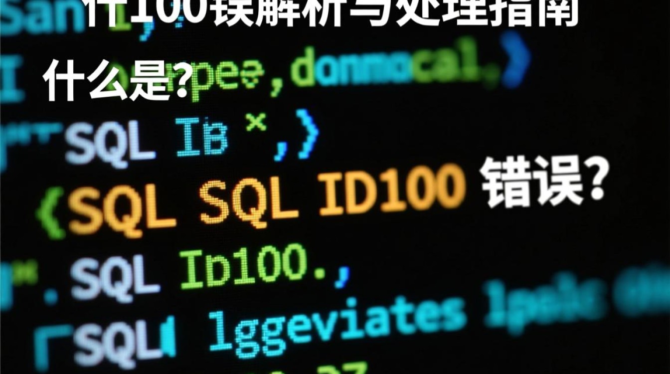 SQL ID 100 错误排查指南-图3