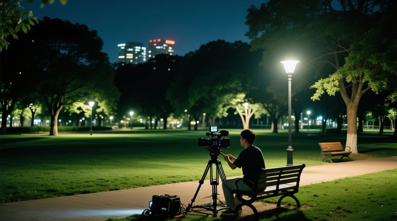 公园夜景视频剪辑技巧解析-图3