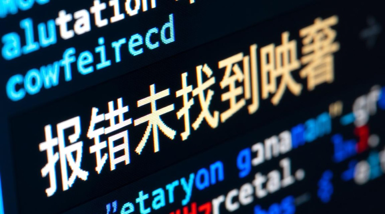 报错，系统未找到相应映射配置-图1