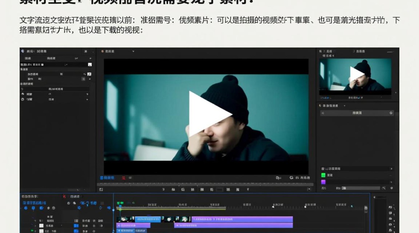 视频剪辑技巧，如何流畅处理文字流过效果-图1