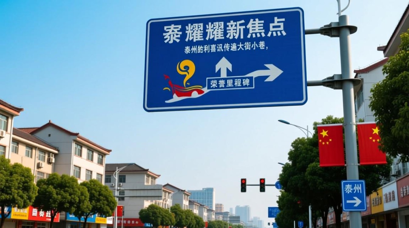 泰州荣耀，夺冠后路牌齐贺胜利-图3