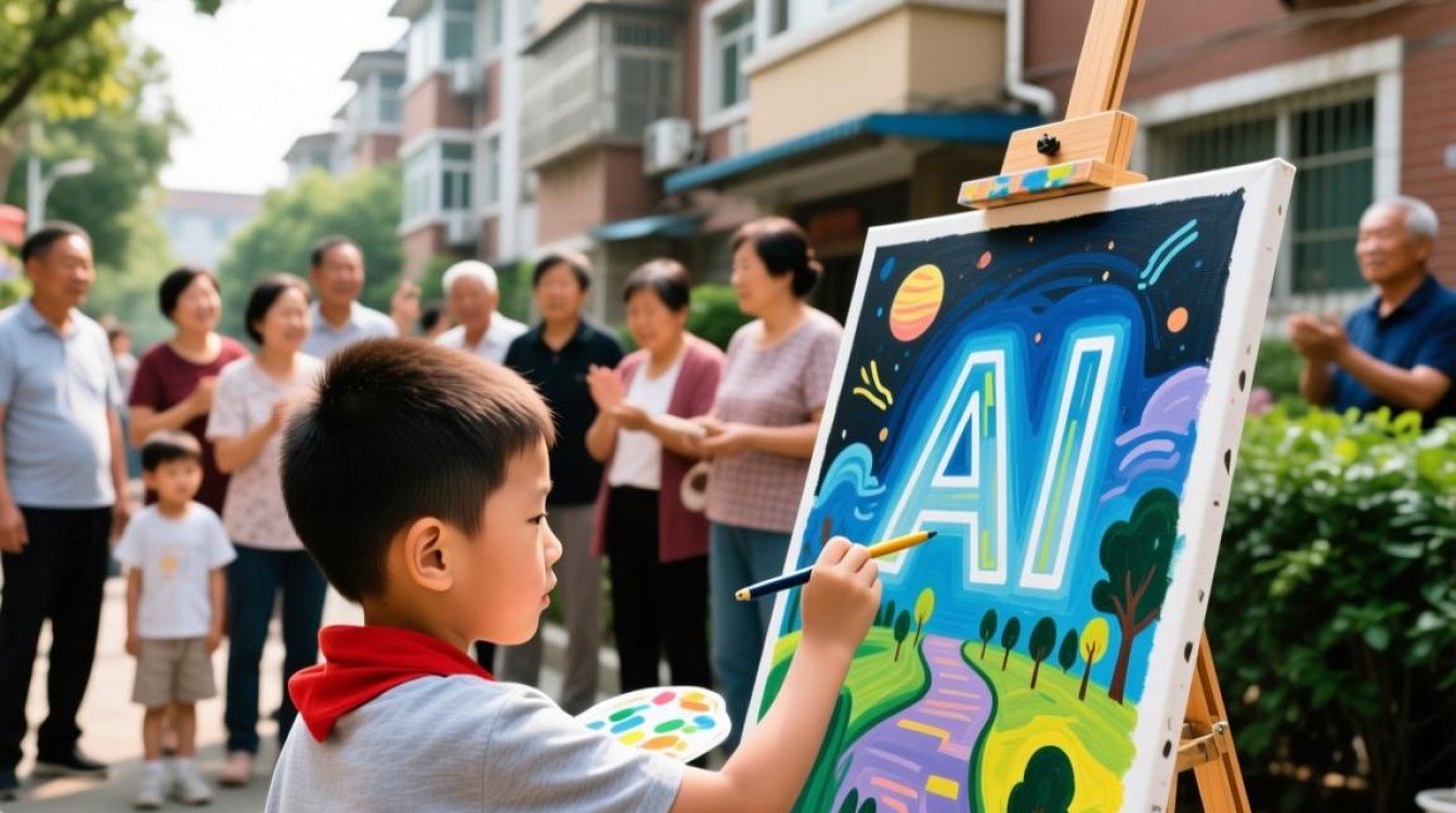 12岁少年AI绘图惊悚亮相，小区居民惊呼不已-图1