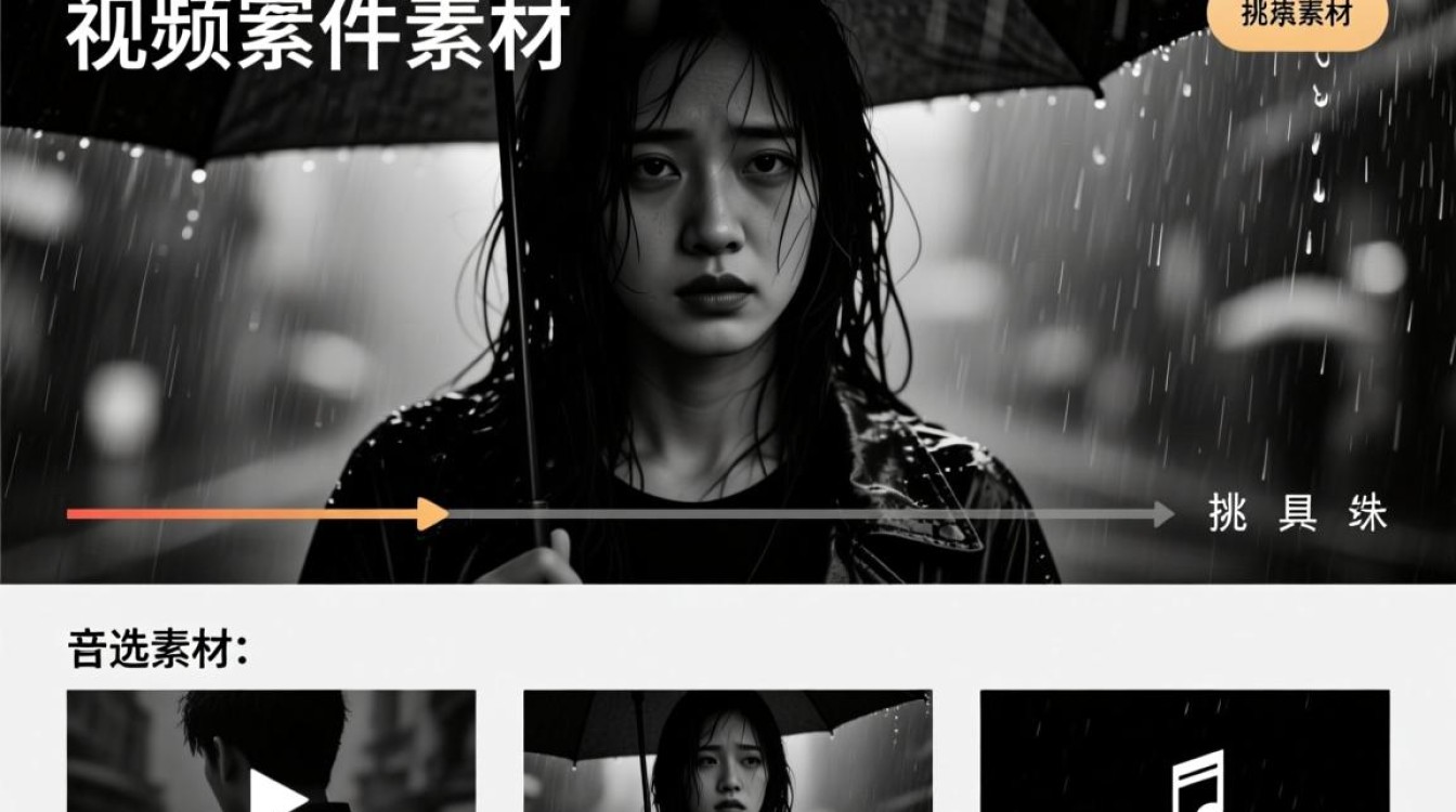 黑色抑郁主题视频剪辑技巧解析-图1