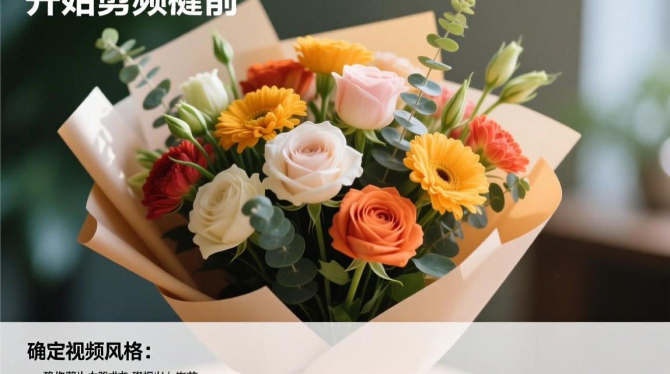 浪漫花束视频剪辑教程，打造温馨花语瞬间-图3