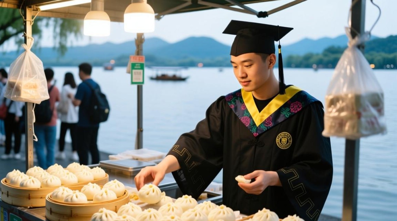 杭州硕士摆摊卖包子成网红现象-图3