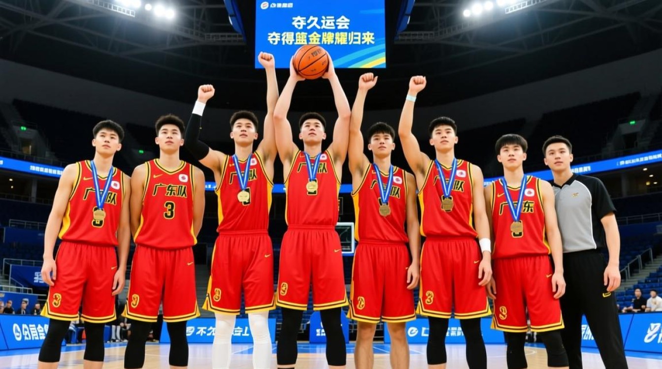 广东队勇夺全运会男篮金牌荣耀时刻-图1