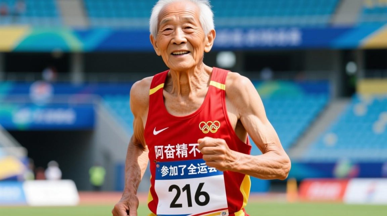 81岁阿伯全运会上展风采-图2