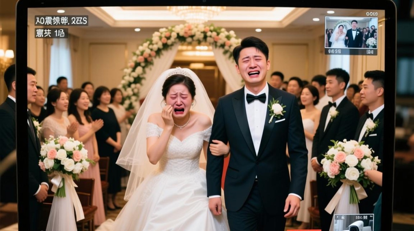 新娘婚礼现场惊现监控录像，婚礼镜头被无情替换引发崩溃-图2