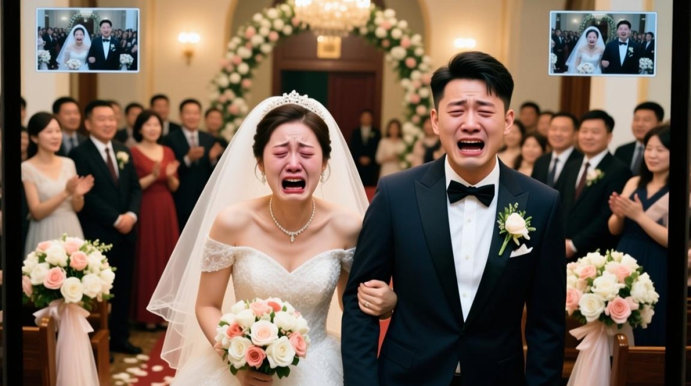 新娘婚礼现场惊现监控录像，婚礼镜头被无情替换引发崩溃-图3
