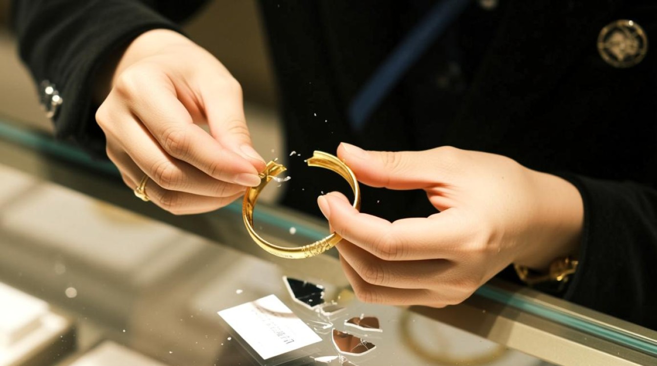 试戴金手镯引纠纷，顾客赔偿100元了结案-图1