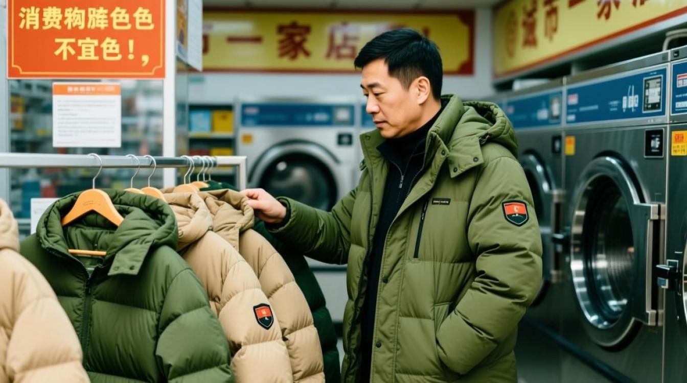 羽绒服选购，避开军绿色与卡其色？洗衣店老板有话说-图3