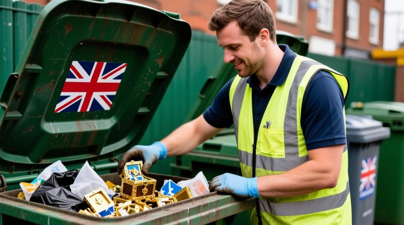 英国男子垃圾箱寻宝月入过万，揭秘翻垃圾桶致富传奇-图1