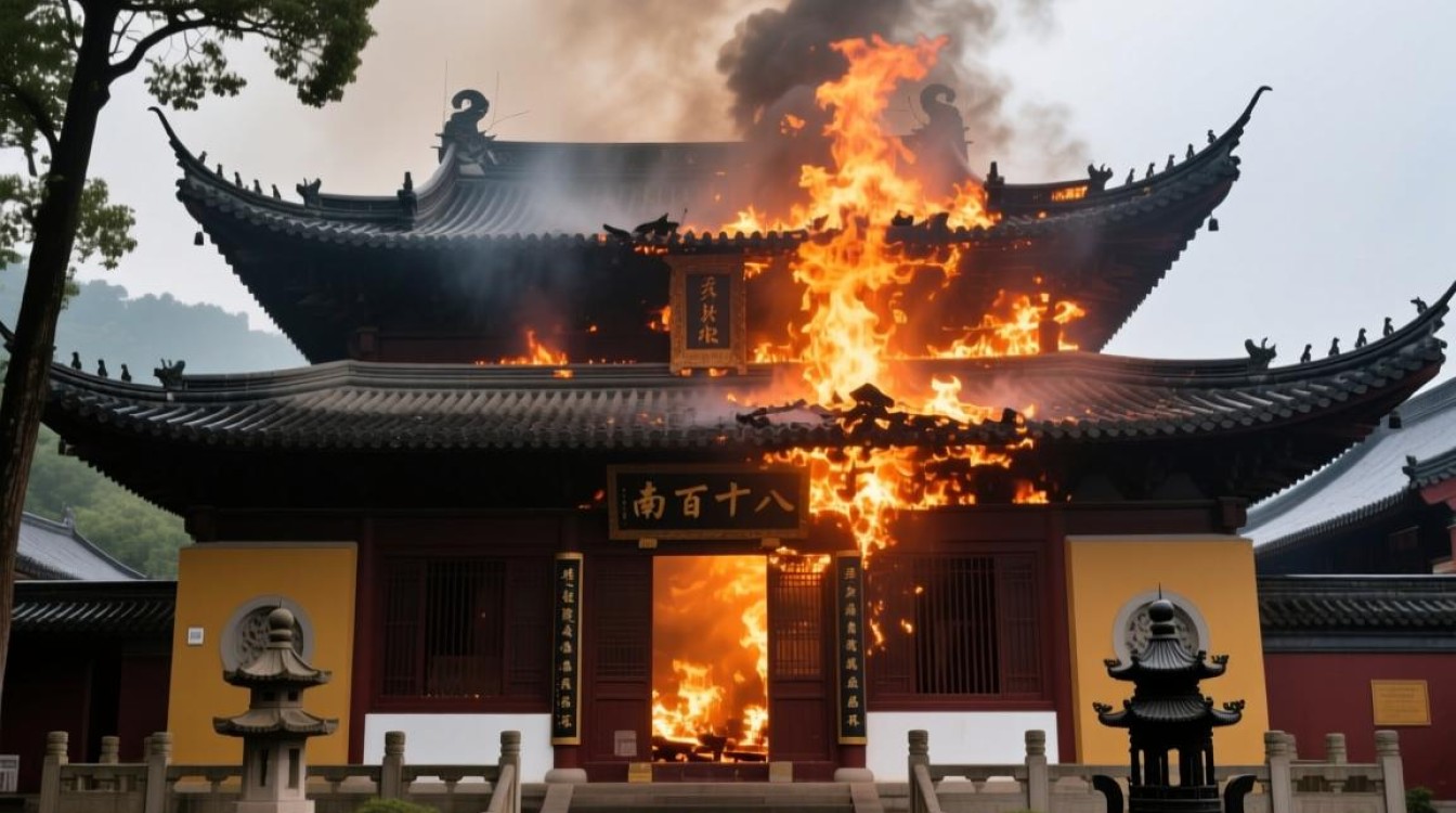 南朝寺庙被烧，澄清四百八十寺之一的谣言真相-图1