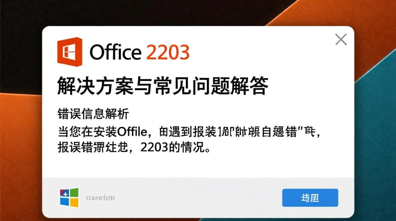 Office安装错误2203,解决方法与排查步骤-图2 Office安装错误2203,解决方法与排查步骤-图2