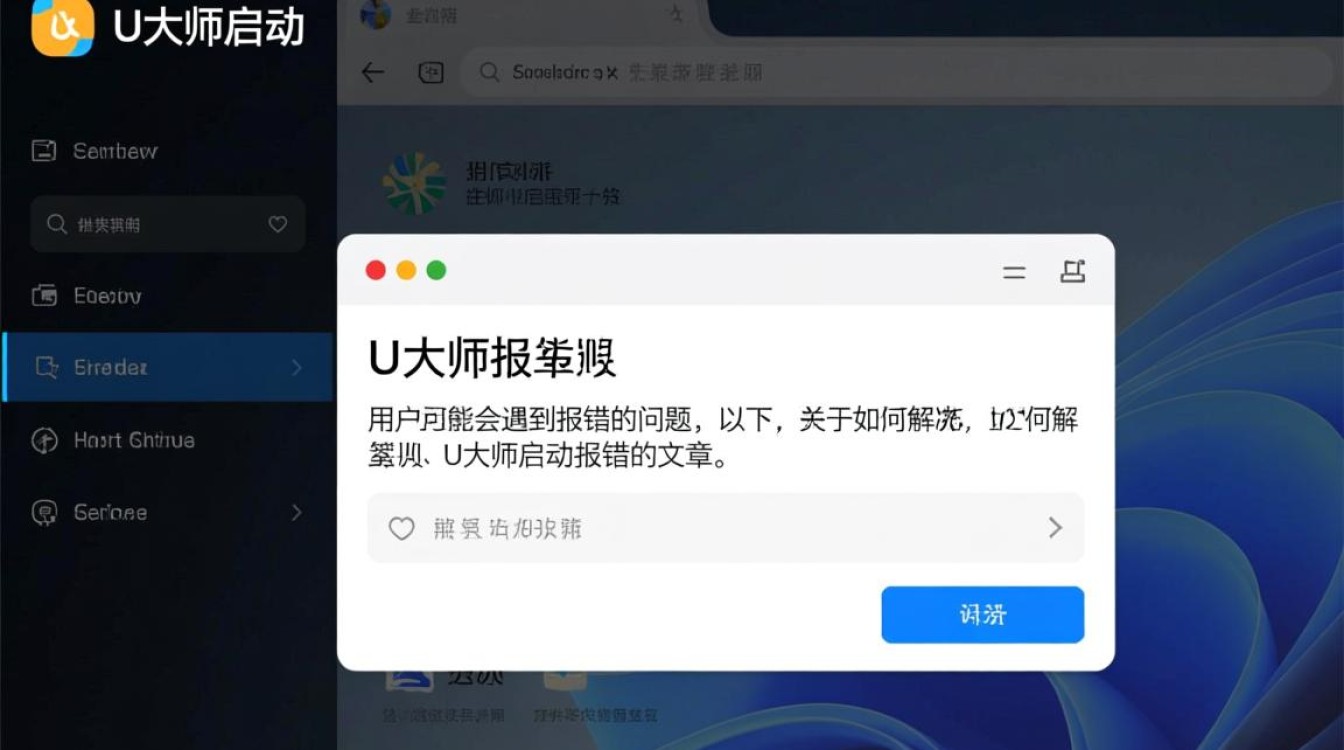 U大师启动报错故障排查指南-图1