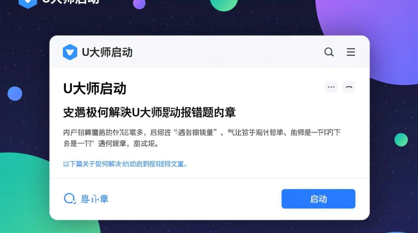 U大师启动报错故障排查指南-图2