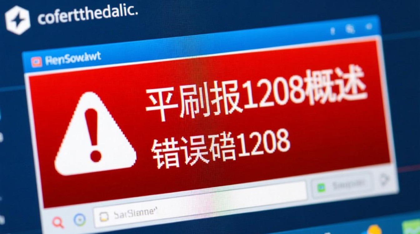 平刷软件错误代码1208故障排查指南-图1