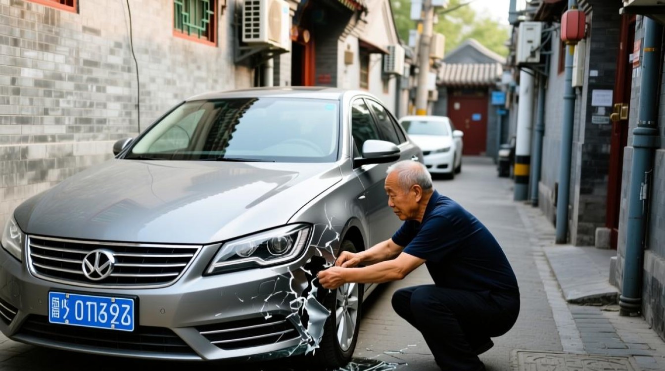 新车胡同遭遇不测，大爷一划到底引纠纷-图2