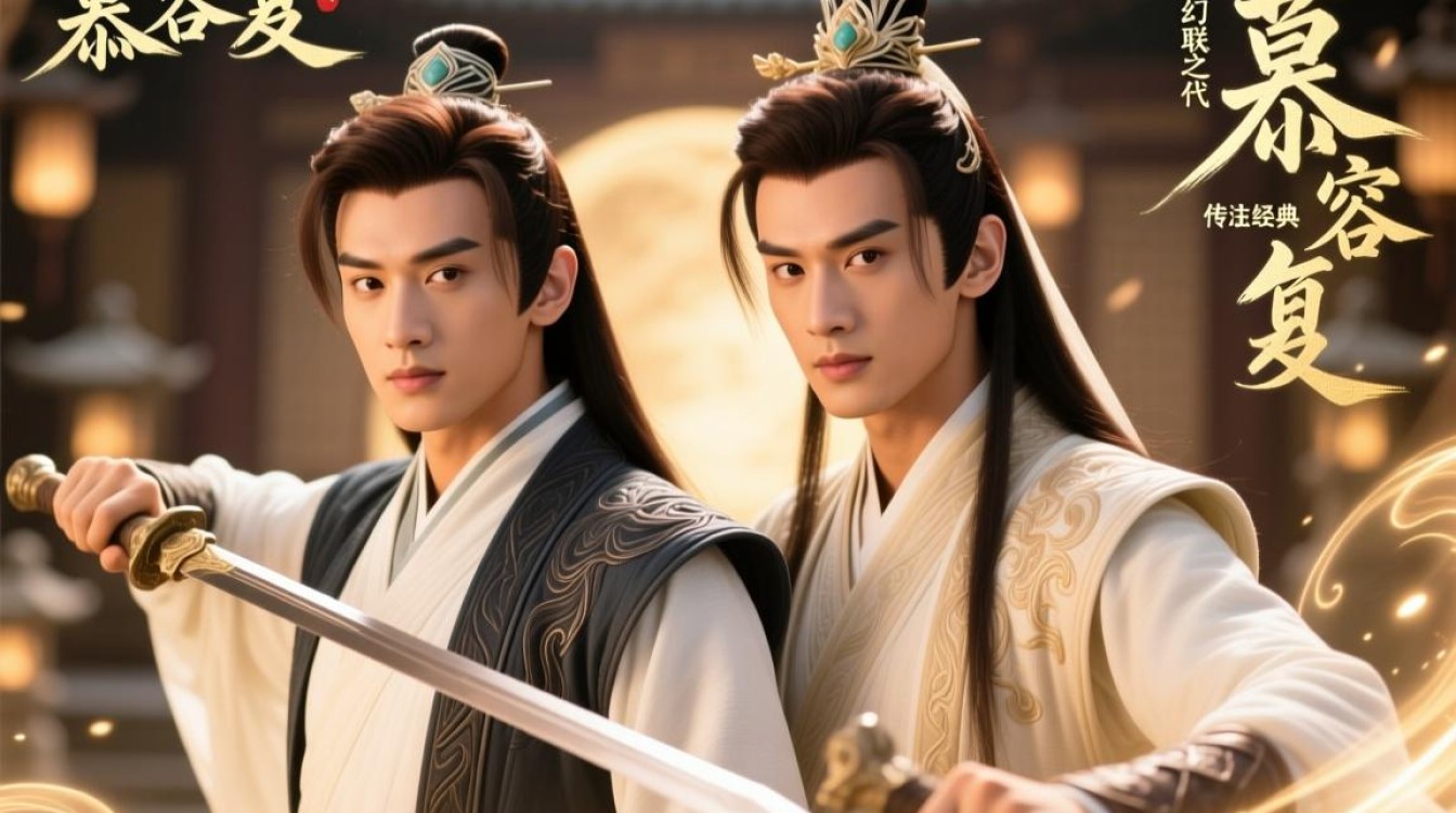 经典重温，两代慕容复梦幻跨界合作-图1