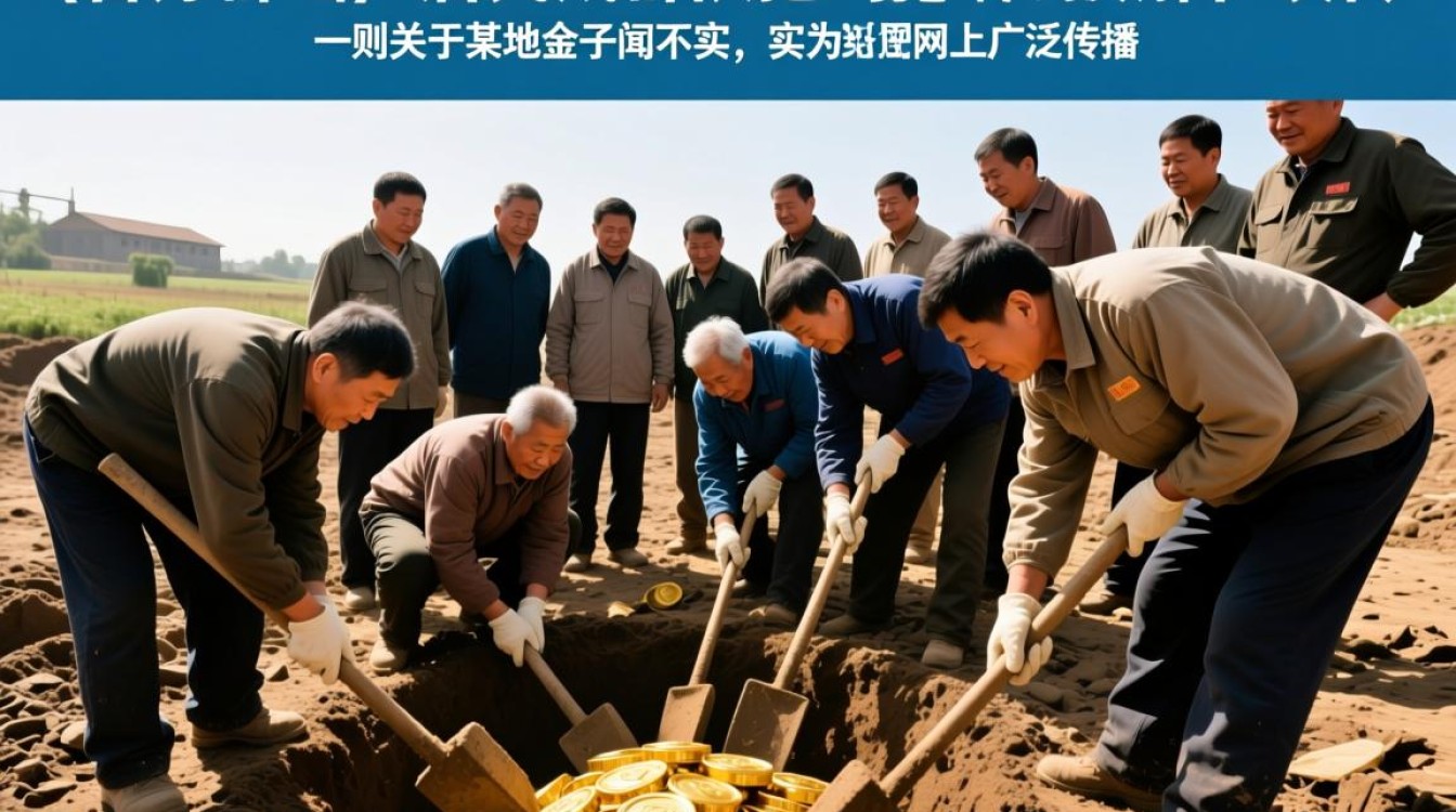 官方澄清，居民集体挖到金子传闻不实-图1