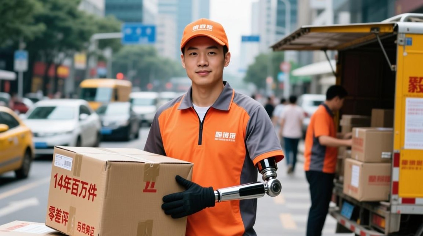 独臂快递员14年高效服务百万件货物，零差评口碑传颂-图3