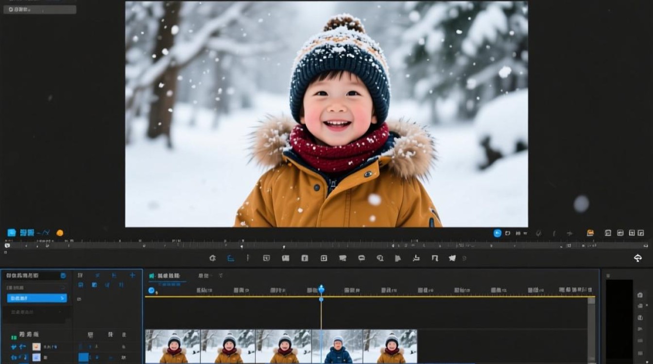 冬日童趣，儿童下雪视频剪辑技巧揭秘-图2