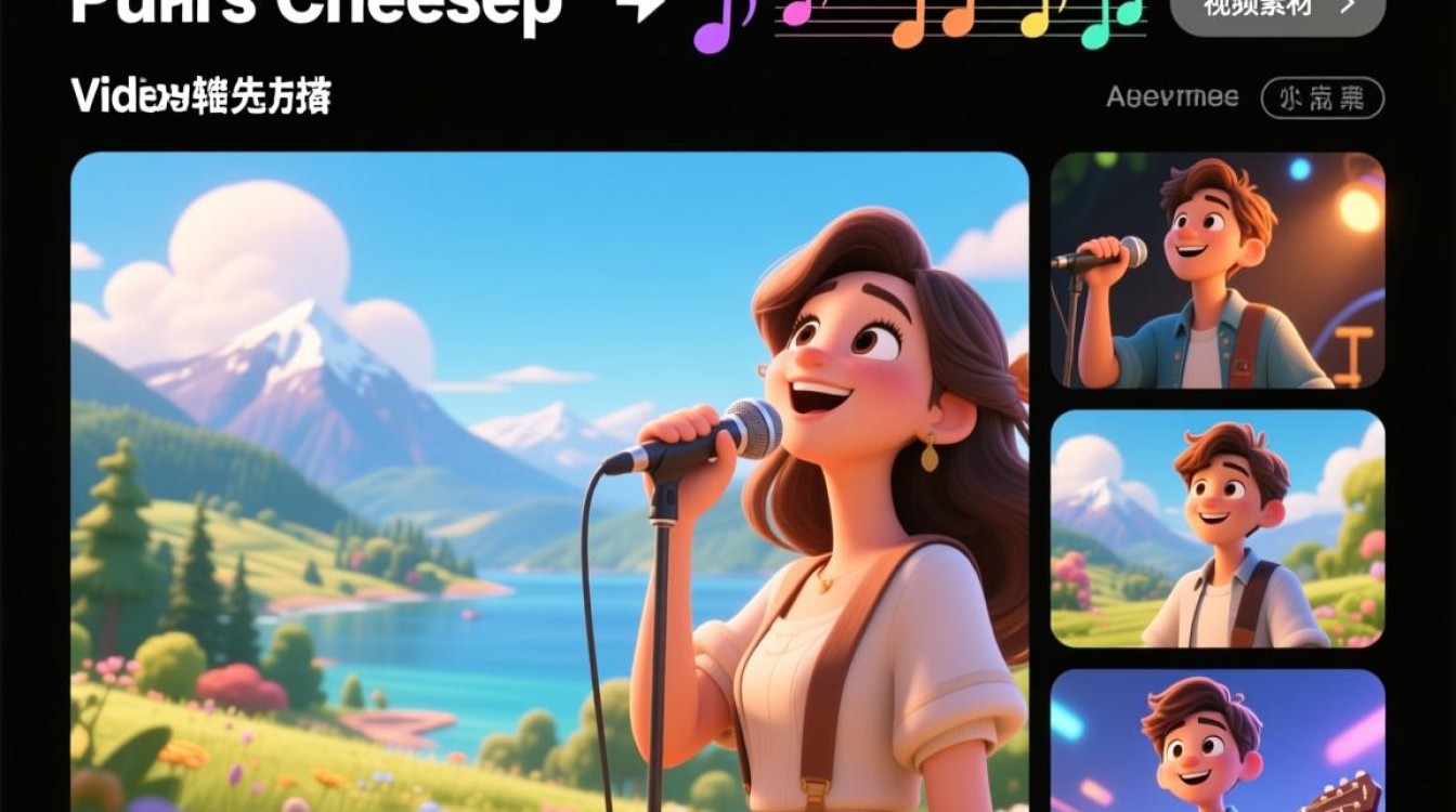 轻松剪辑，图片唱歌视频制作教程-图1