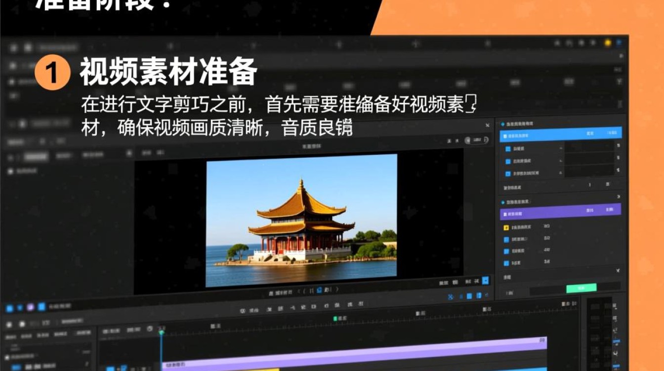 视频剪辑技巧，文字嵌入视频教程-图1