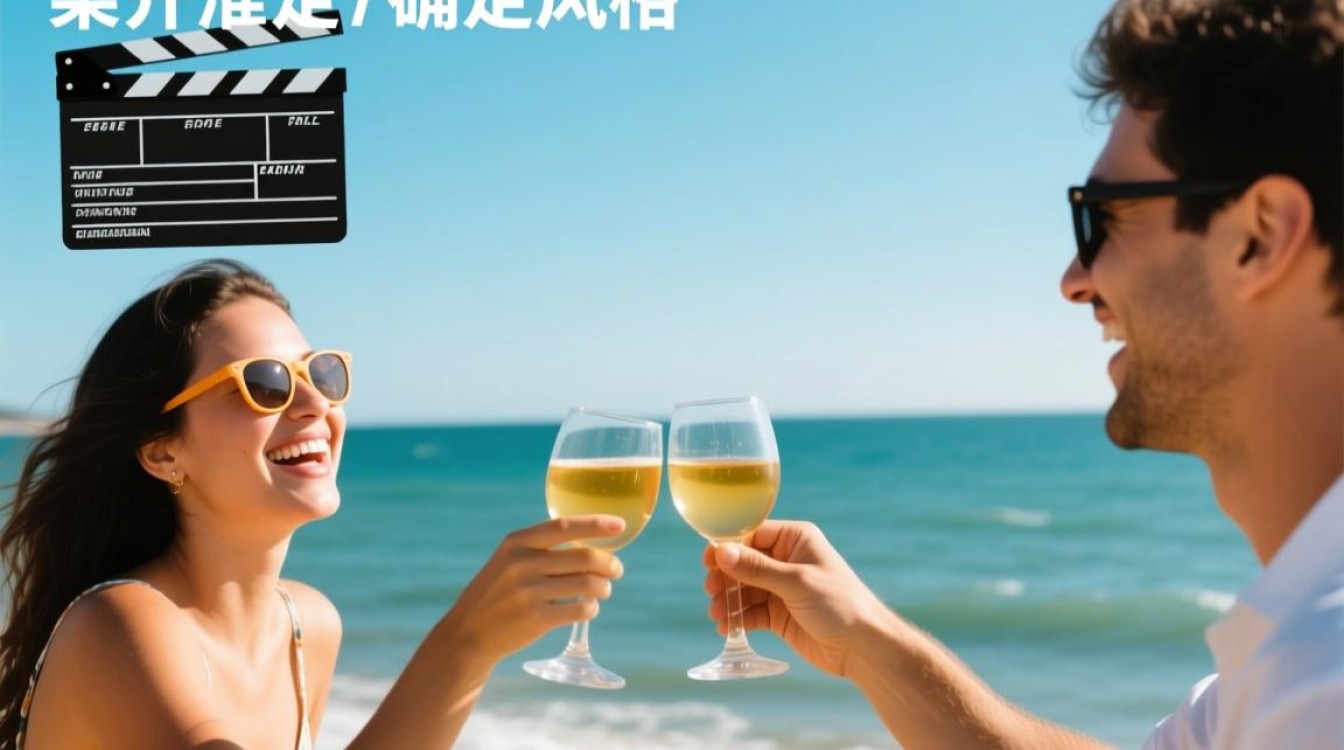 海边美酒视频剪辑攻略，轻松制作碰杯瞬间-图1