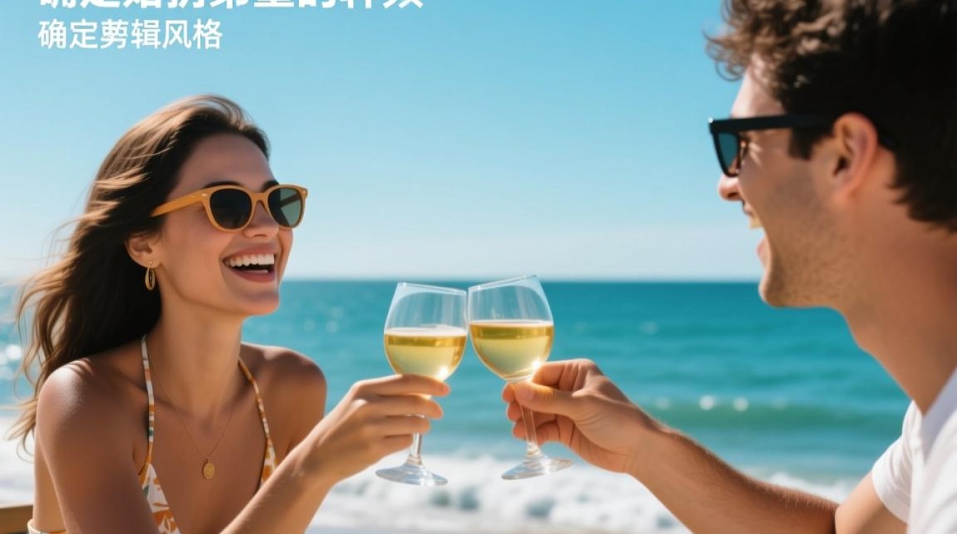 海边美酒视频剪辑攻略，轻松制作碰杯瞬间-图3