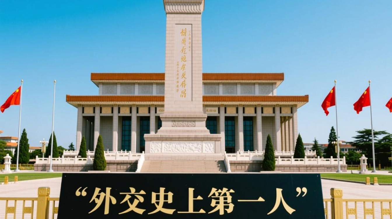 ‘外交史上第一人’碑前历史性瞬间，珍贵照片曝光-图3