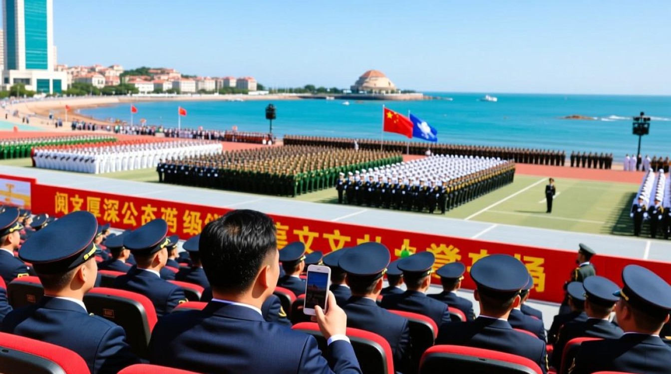 青岛老板豪掷包场，员工共享阅兵盛宴-图1