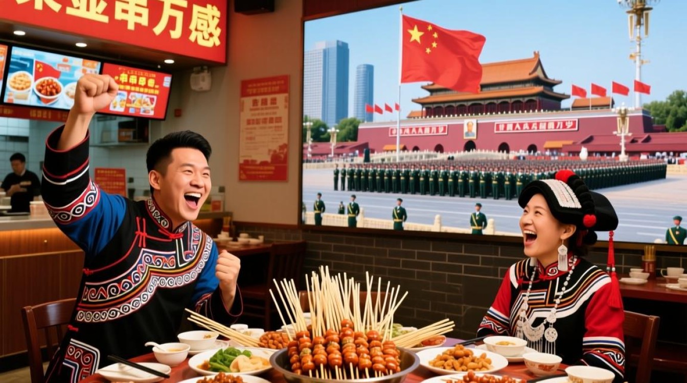 阅兵观后盛宴，串串店老板豪掷6万请客庆祝-图1