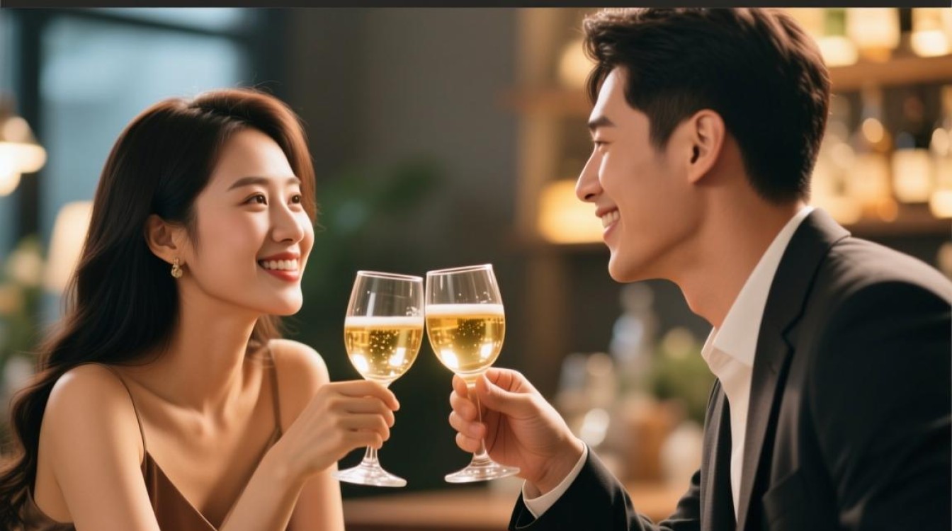 情侣甜蜜碰杯瞬间，视频剪辑攻略-图3