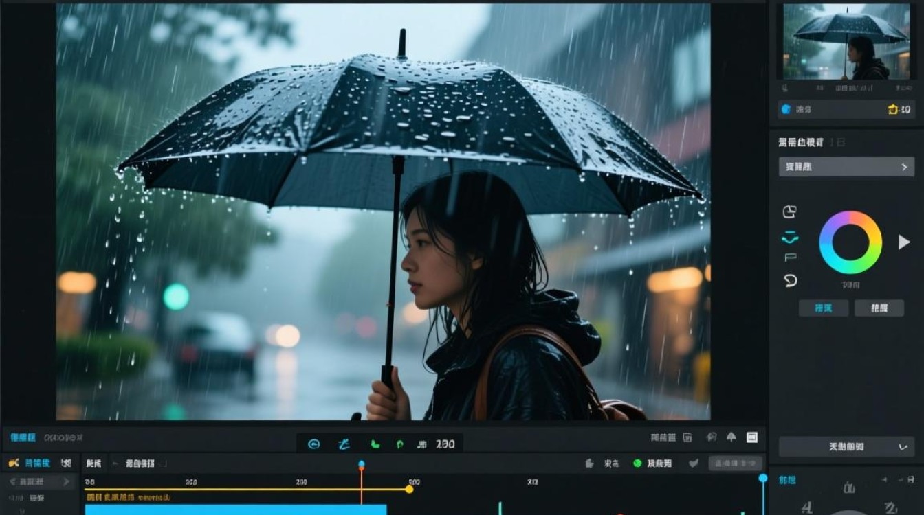 雨天视频剪辑，轻松打造雨中风景佳作-图1