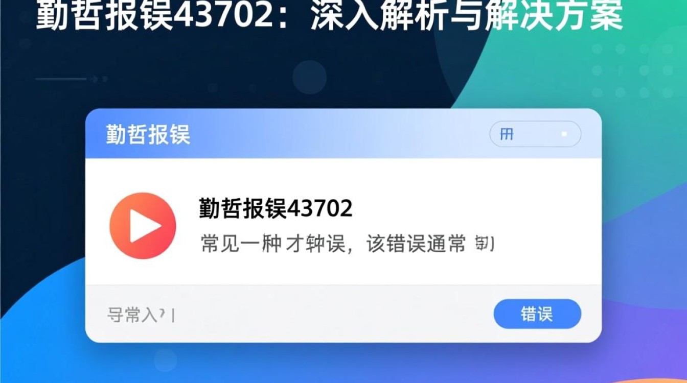 勤哲软件错误代码43702解析与解决-图1