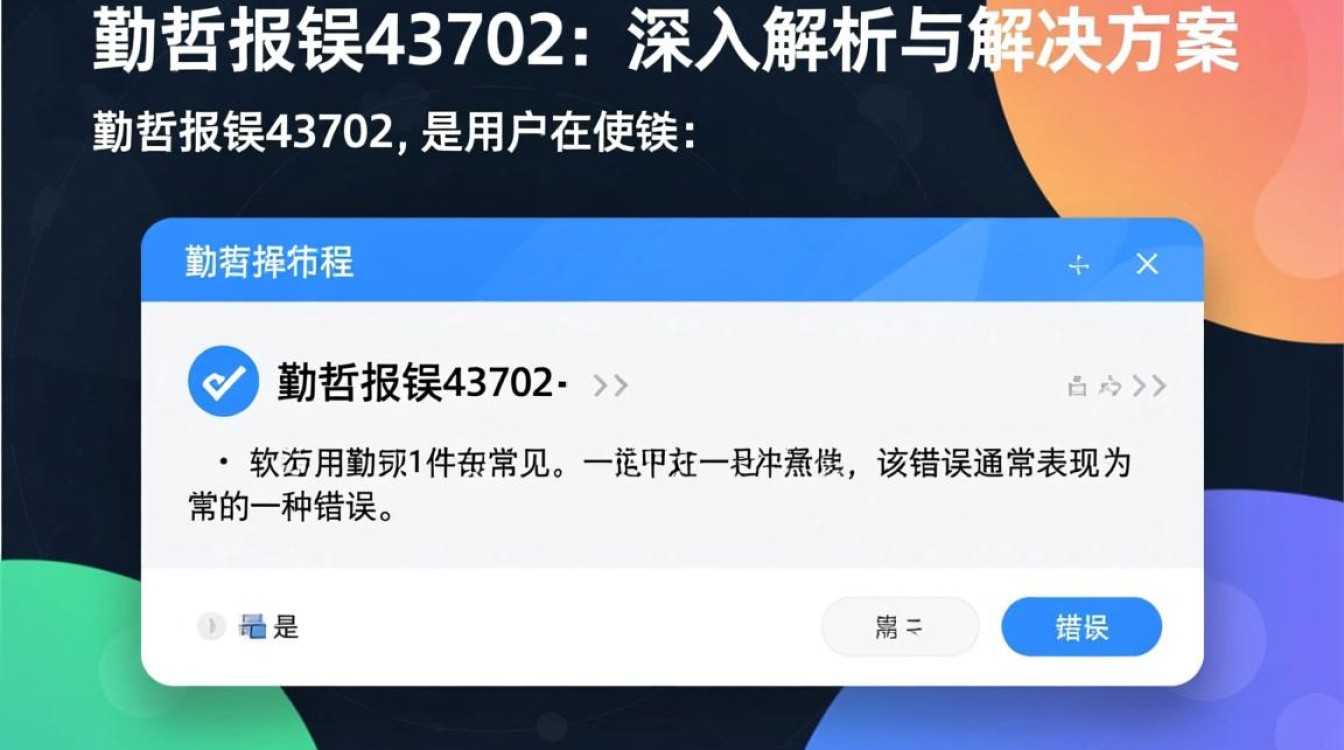 勤哲软件错误代码43702解析与解决-图2