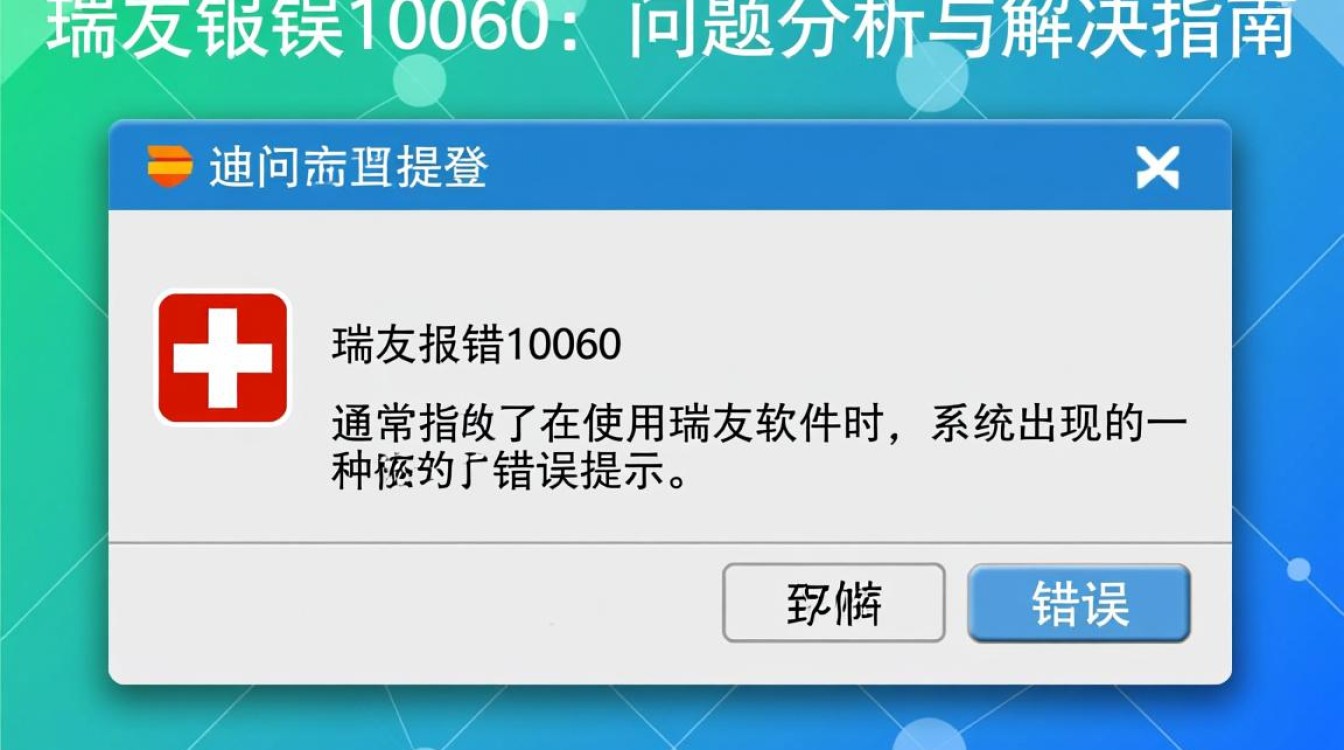瑞友软件报错10060问题解析-图1 瑞友软件报错10060问题解析-图1