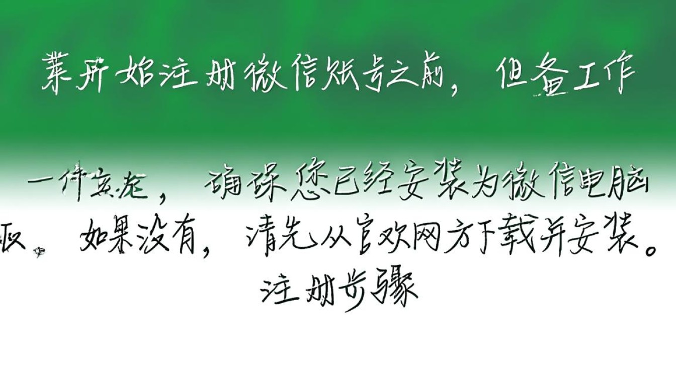 轻松掌握，电脑上注册微信账号全攻略-图1
