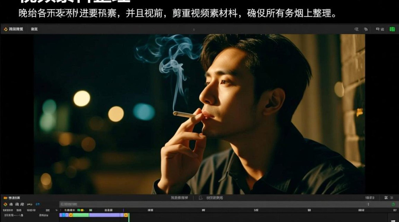 如何巧妙剪辑晚上抽烟视频，使其更具观赏性和艺术感？-图2