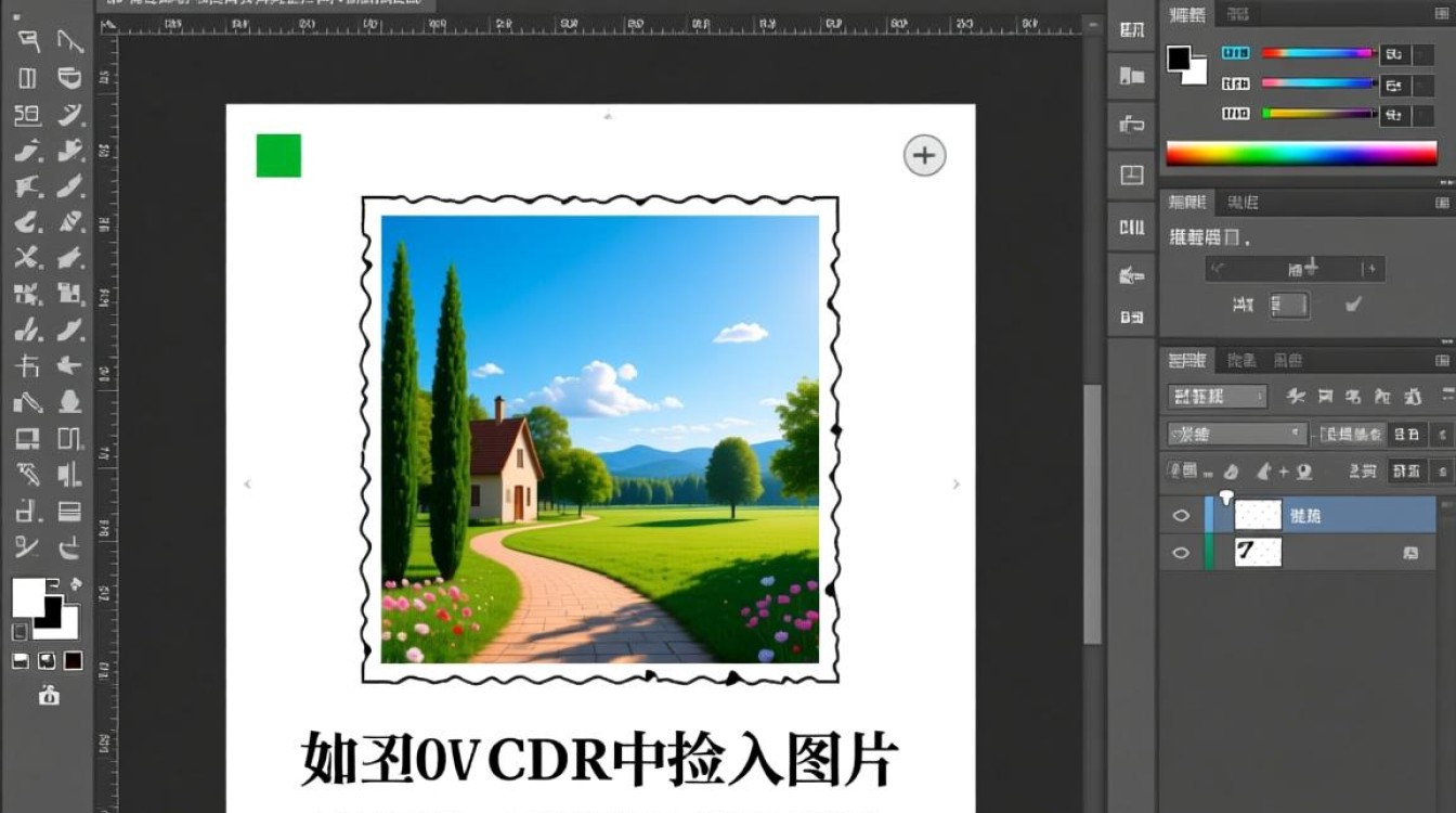 如何高效地在cdr软件中精确插入并调整图片位置与大小？-图2