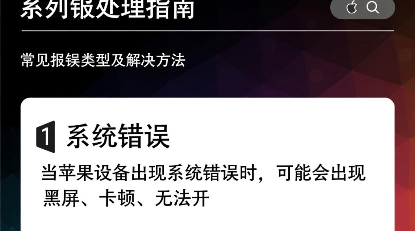 苹果系列设备频繁报错，究竟是什么原因导致？30字揭秘！-图1