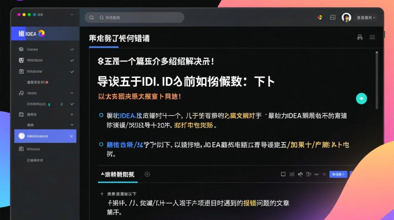 导入IDEA项目时频繁报错，究竟是什么原因导致的问题？-图2