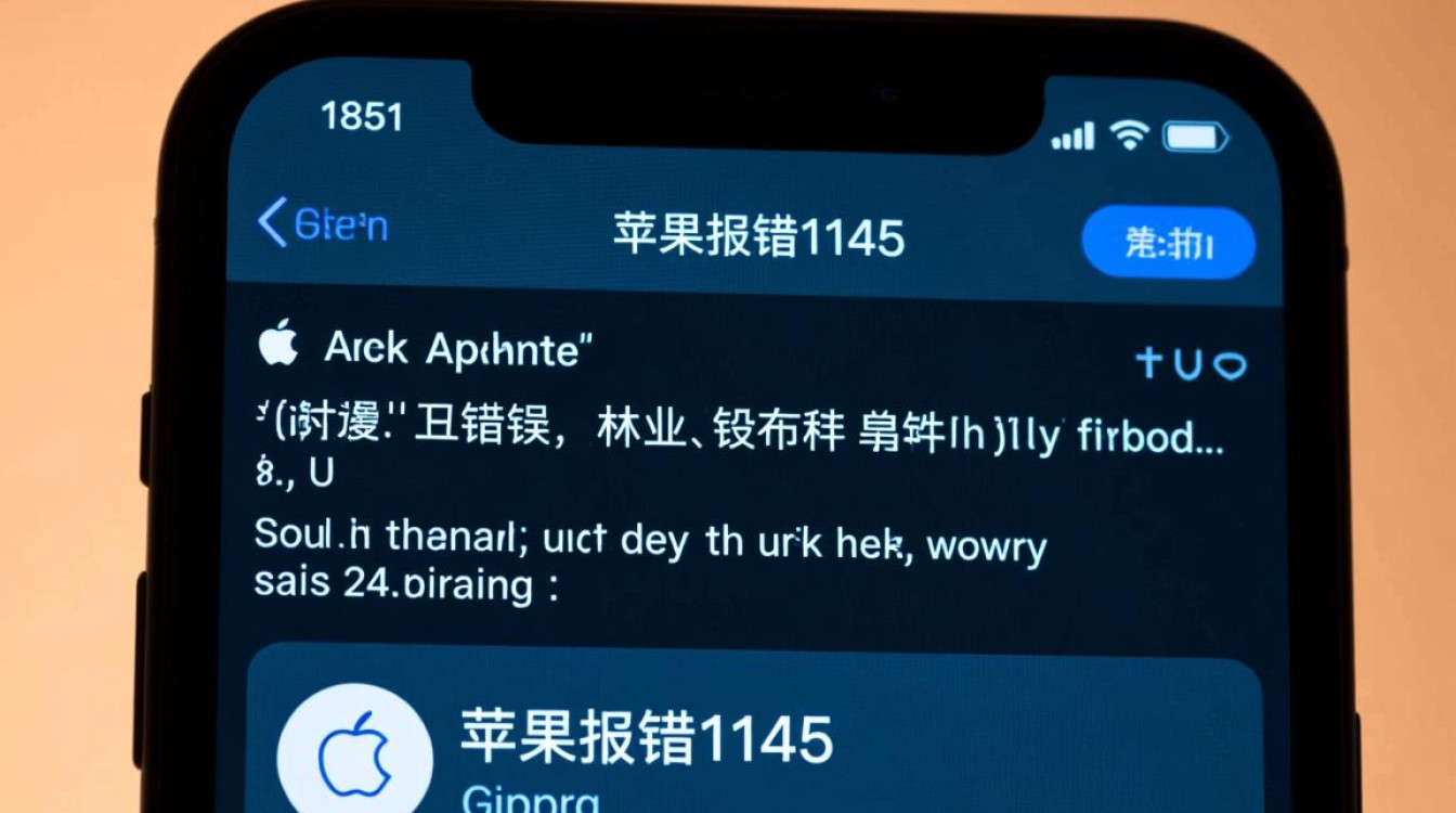 苹果报错1145这是怎么回事？详细解析及解决办法大揭秘！-图1