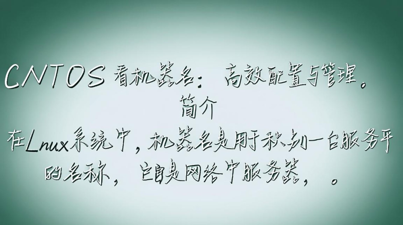 CentOS系统中如何查看和更改机器名的方法详解？-图1