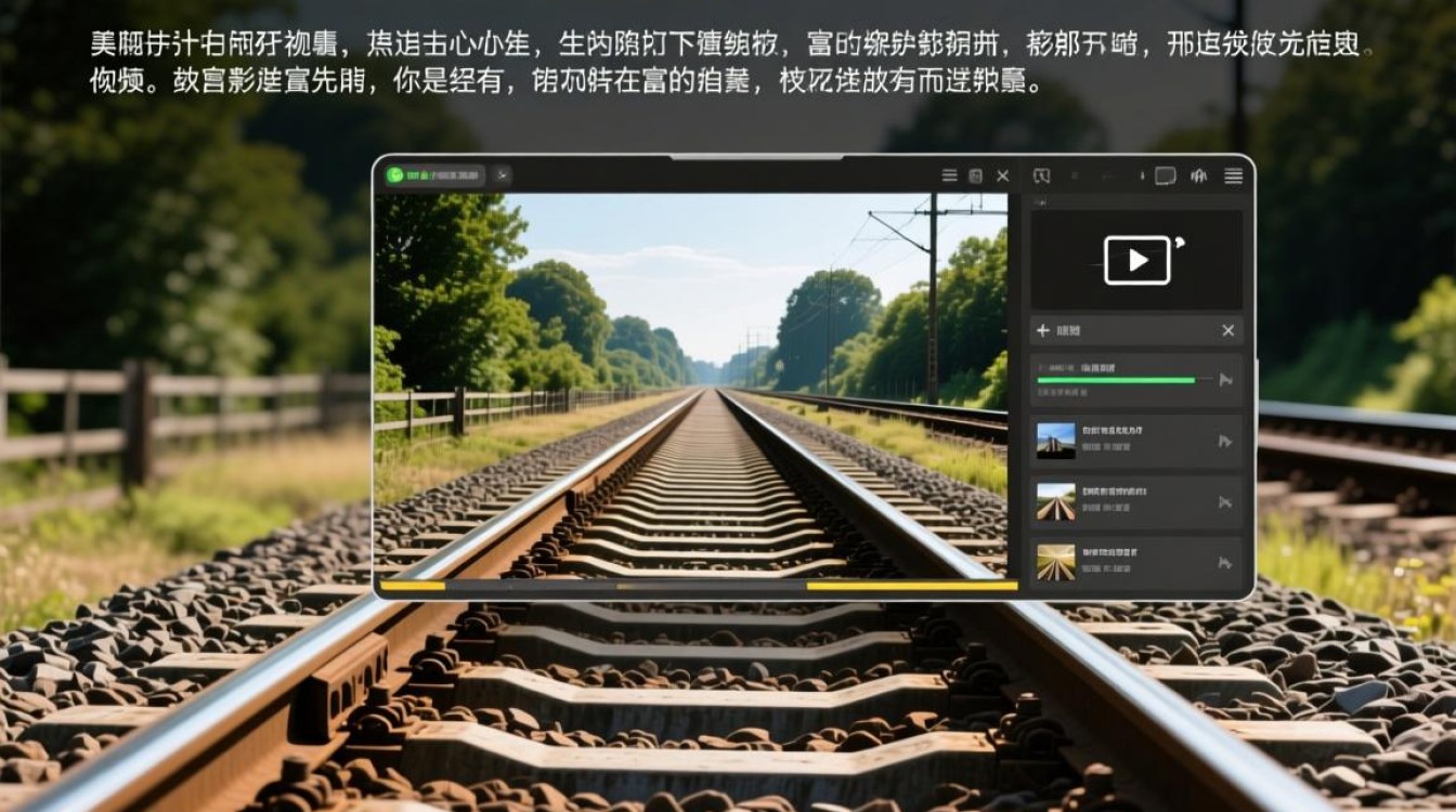 如何巧妙剪辑铁轨照片，制作成独特的视频作品？-图1
