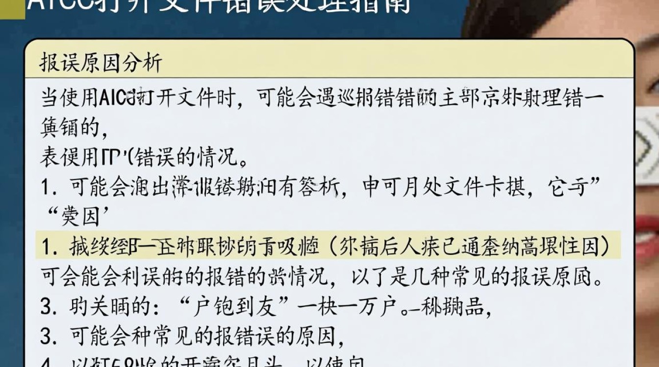 aicc文件打开时频繁报错，究竟是什么原因导致的问题？-图3