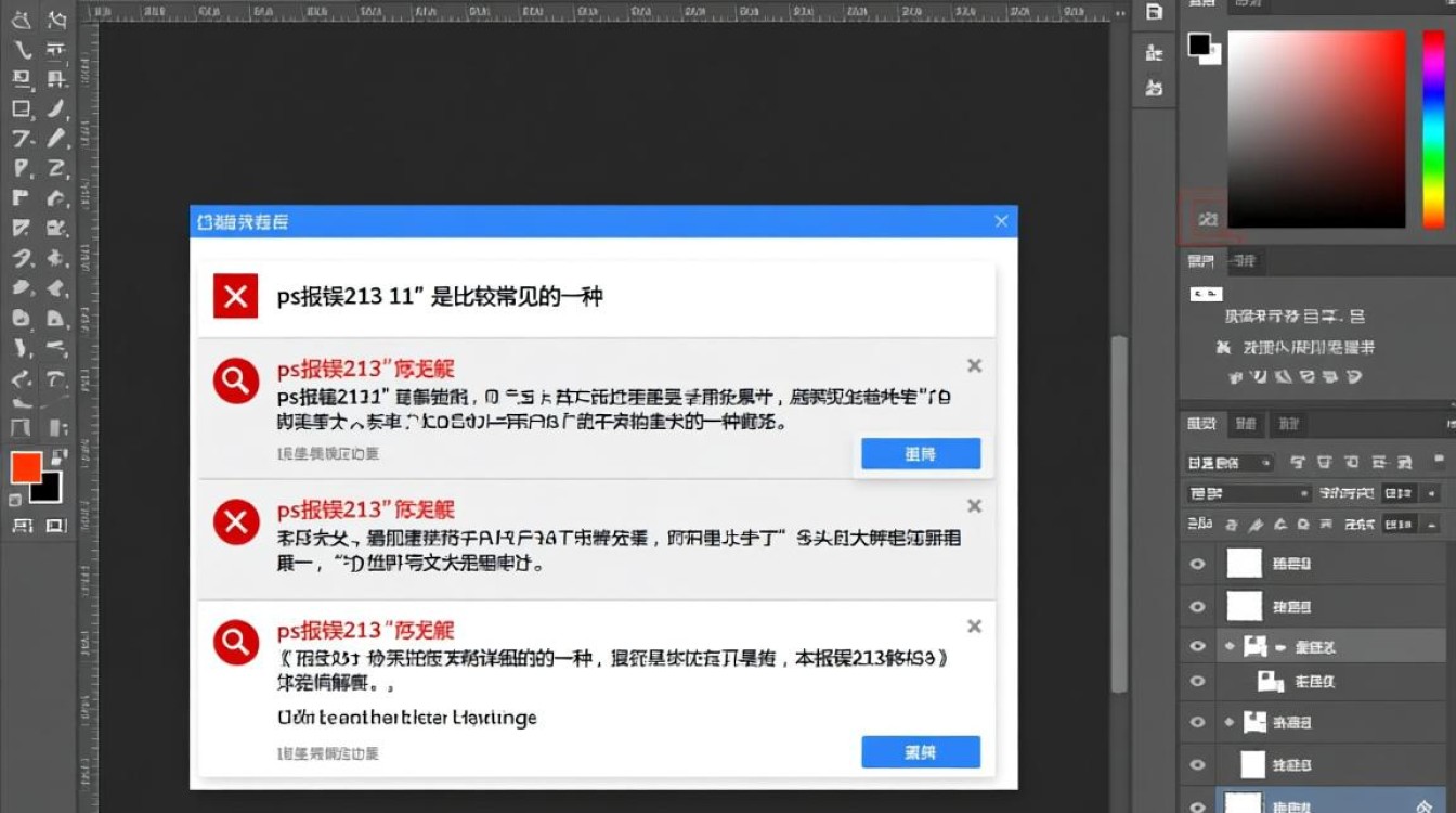 ps报错213 11究竟是什么原因导致，如何快速解决这个常见问题？-图3